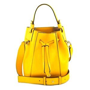 Furla Mia Stella Handbag Yellow Calfskin